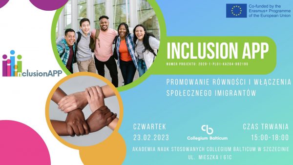 INCLUSION APP projekt Collegium Balticum Akademii Nauk Stosowanych z siedzibą w Szczecinie